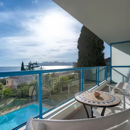 Blue Riviera - Terrace With Sea View, Pool, Modern, Spacious, Ac * Cannes