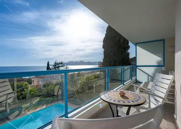 Blue Riviera - Terrace With Sea View, Pool, Modern, Spacious, Ac * Cannes