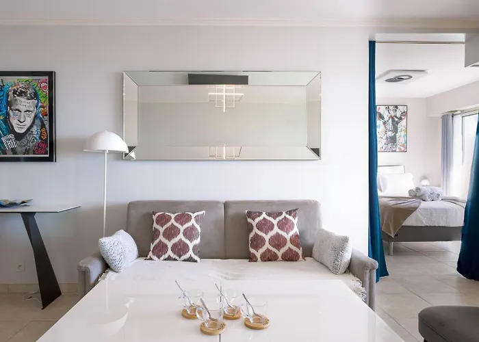 Blue Riviera - Terrace With Sea View, Pool, Modern, Spacious, Ac Daire Cannes