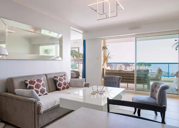 Blue Riviera - Terrace With Sea View, Pool, Modern, Spacious, Ac Cannes